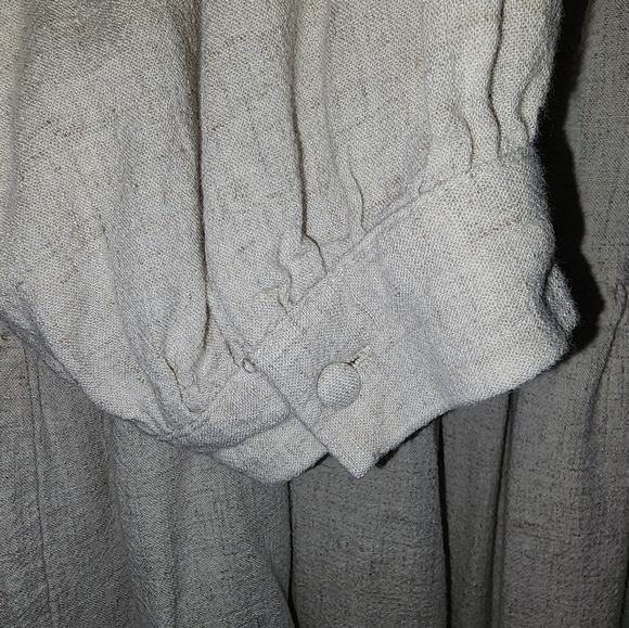 Mint Flowy Tunic Size M, cream linen/cotton blend - Picture 7 of 7
